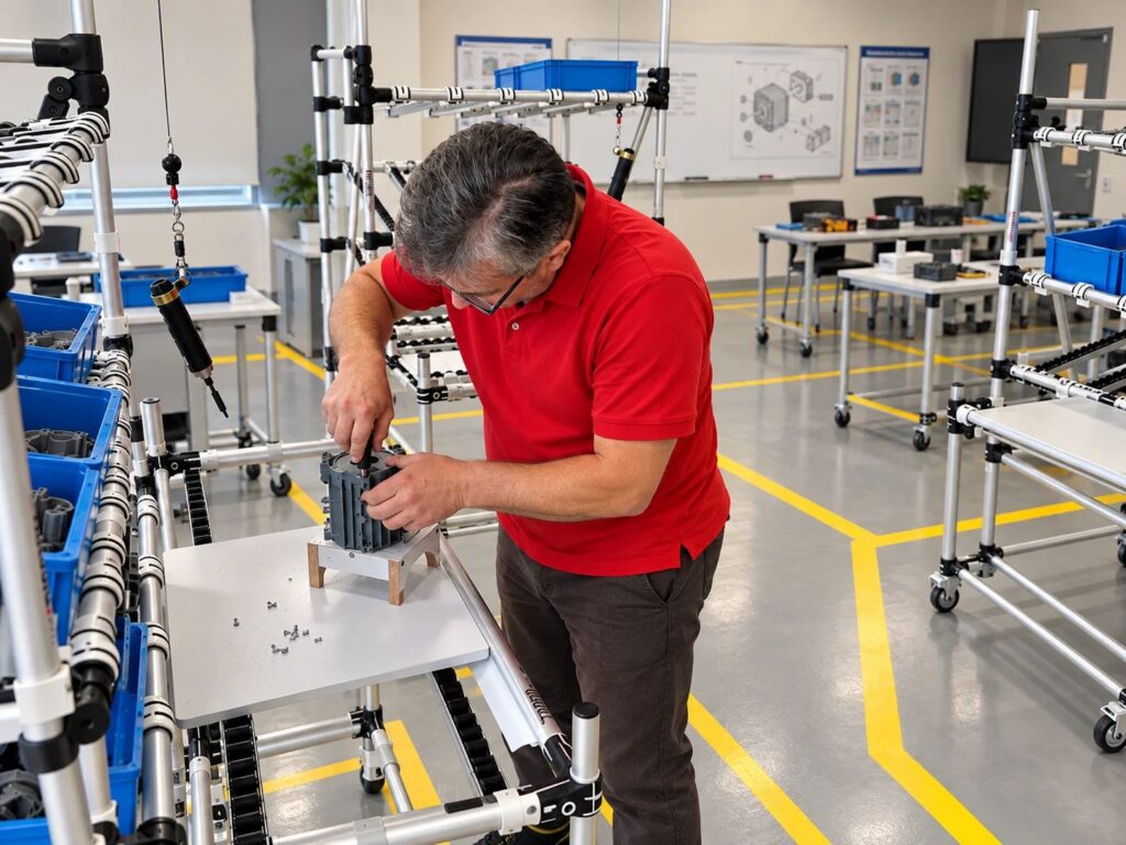 Lean-Haus als Arbeitsmodell im Kaizen-Training